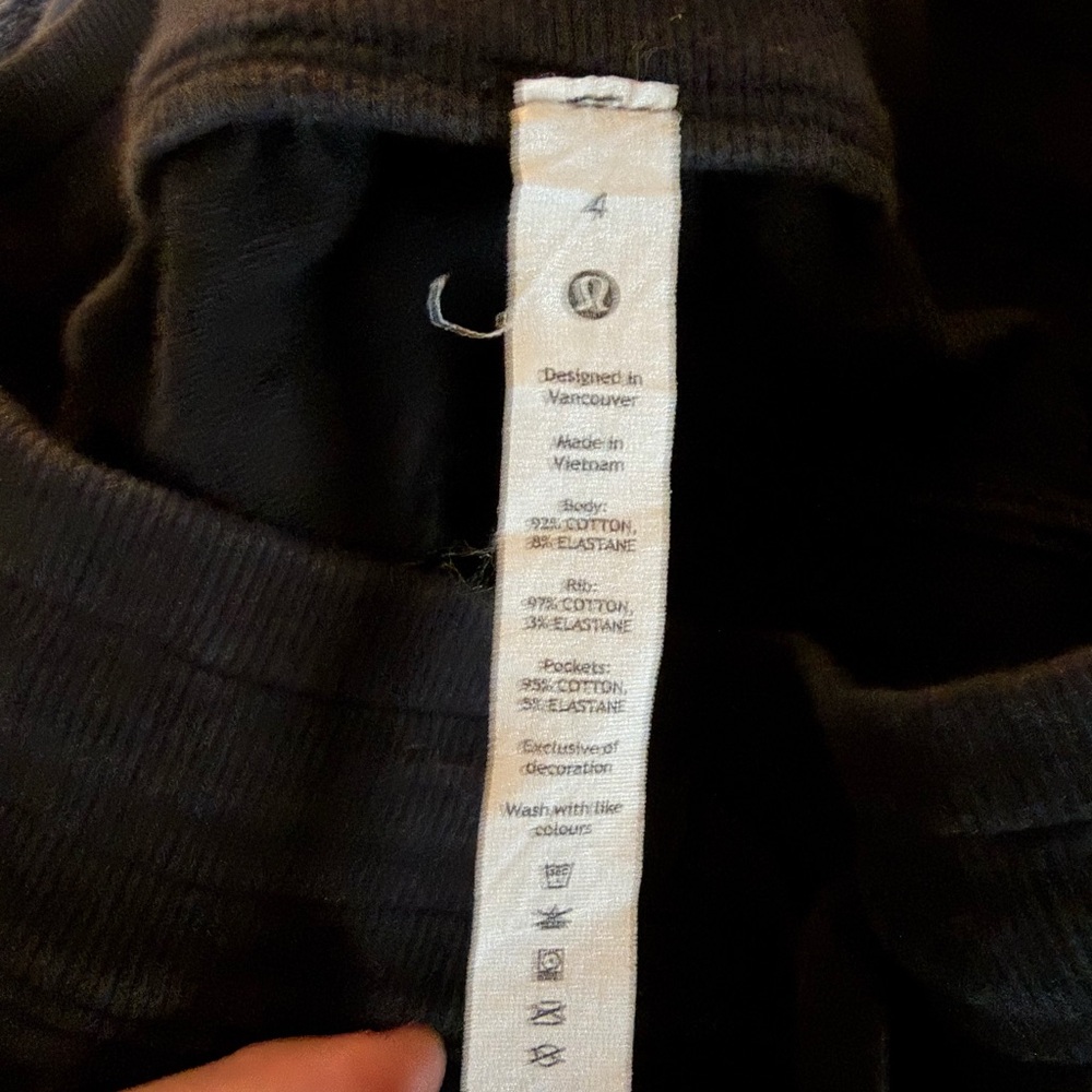 Lululemon Scuba HR French terry Stretch Joggers Black - Picture 12 of 15